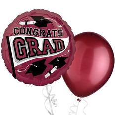 Maroon Graduation Balloons