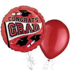 Red Graduation Balloons