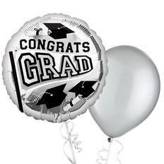 Silver Graduation Balloons