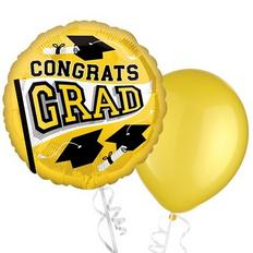 Yellow Graduation Balloons