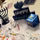 3D Hanukkah Dreidels Paper Table Decorations, 3ct