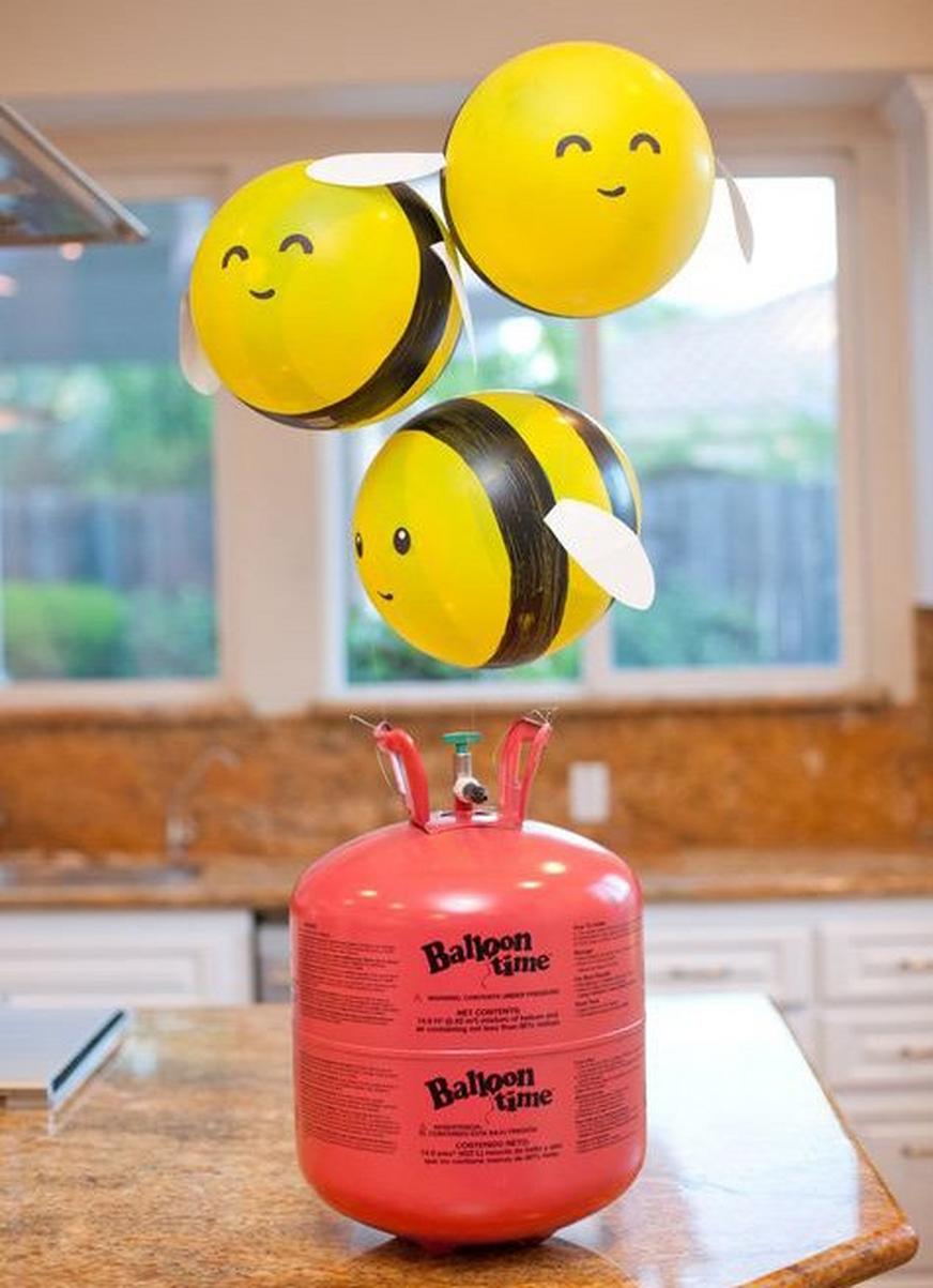 Helium Tank Bee Balloons