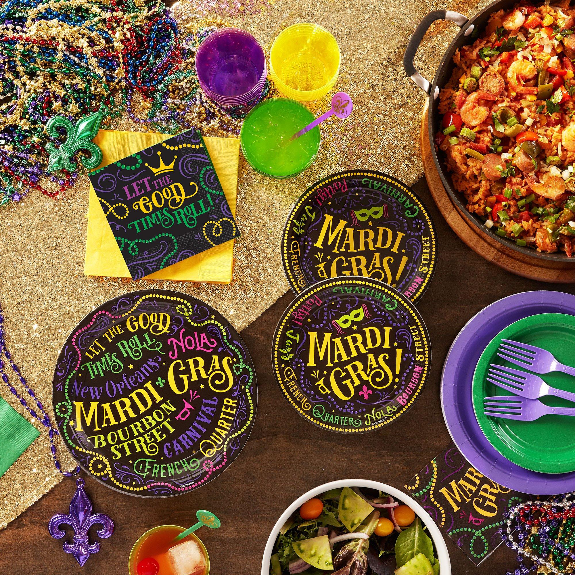 Good Times Mardi Gras Lunch Plates 60ct