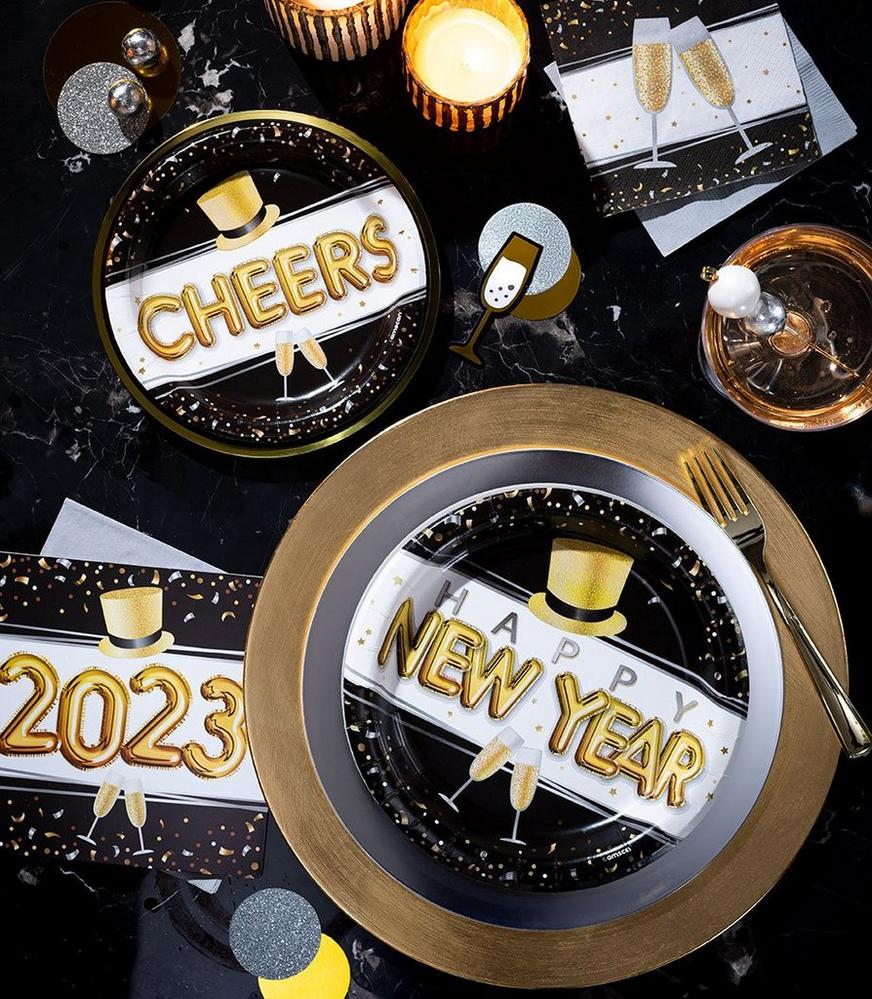 New Year's Eve Dinner Party Tableware