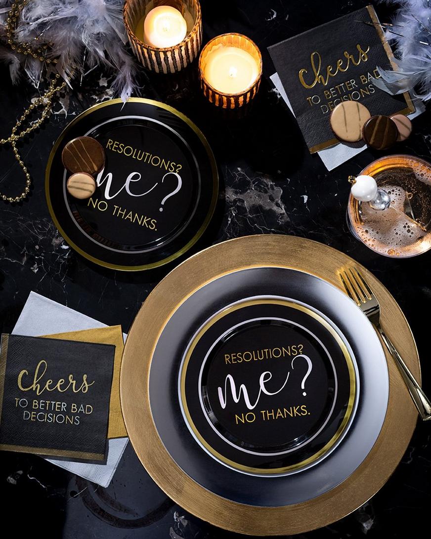 New Year's Eve Dinner Party Tableware