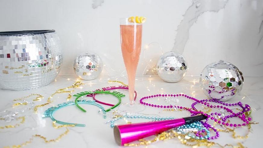 New Year's Eve Sparkling Mocktail