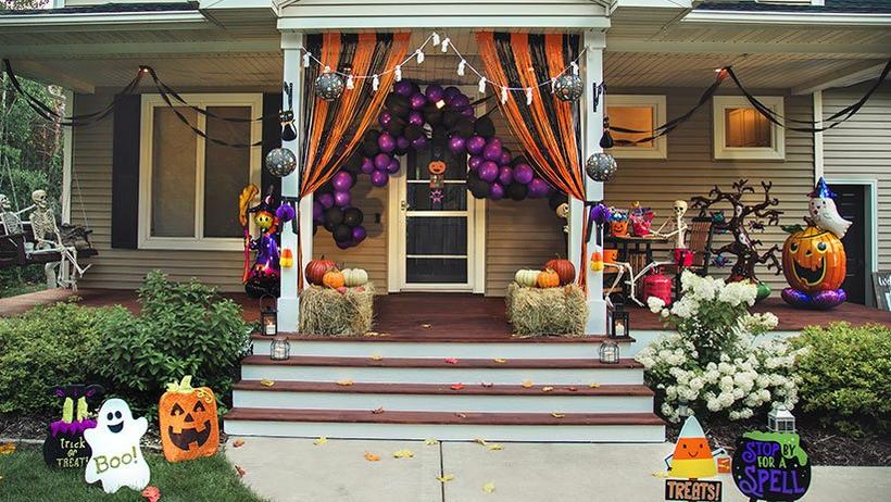 Outdoor Halloween Decoration Front Porch Ideas