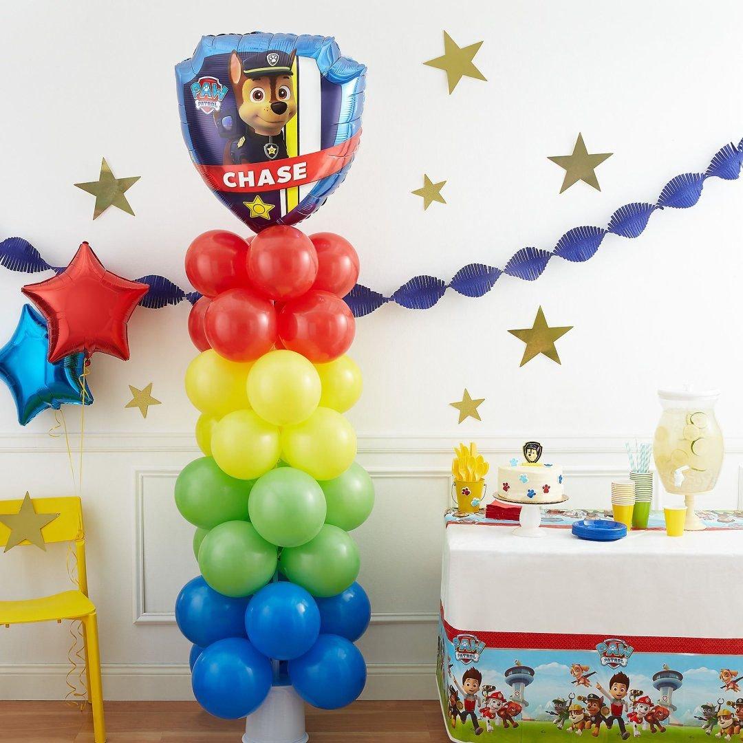 Paw Patrol balloon column