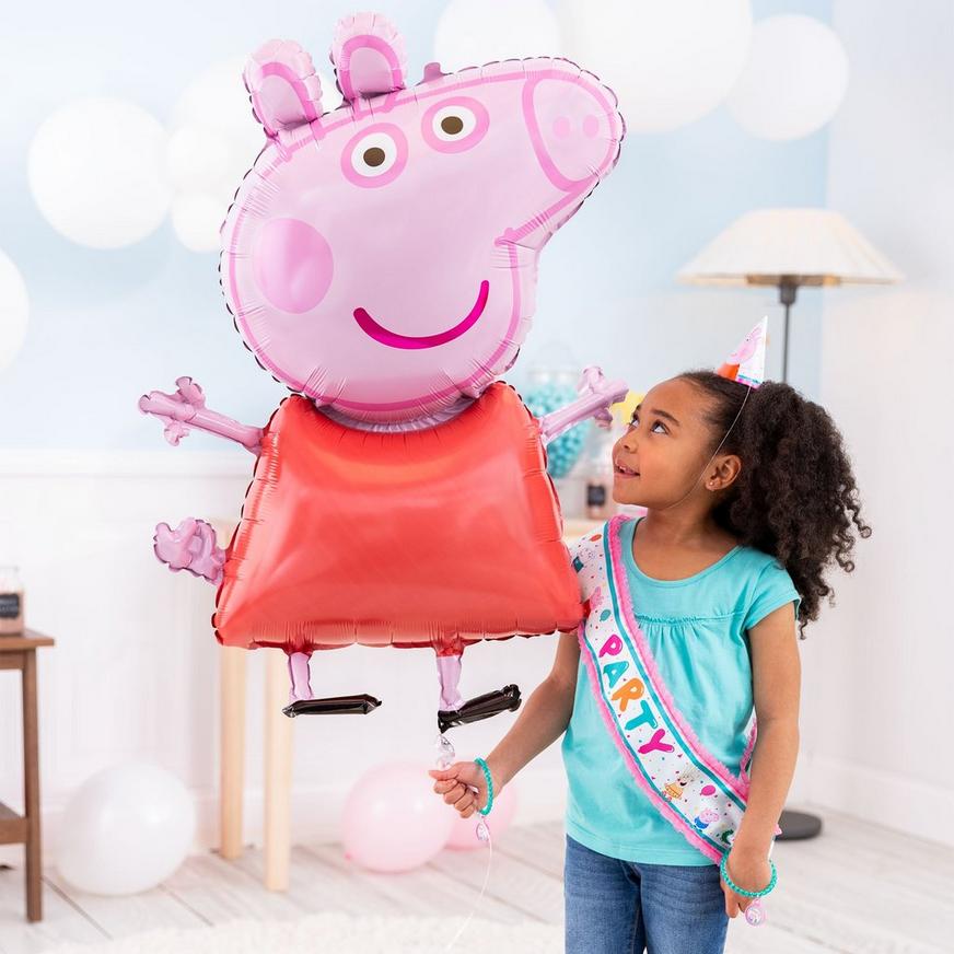 Rose kleur surfen Citaat Giant Peppa Pig Balloon, 32in | Party City