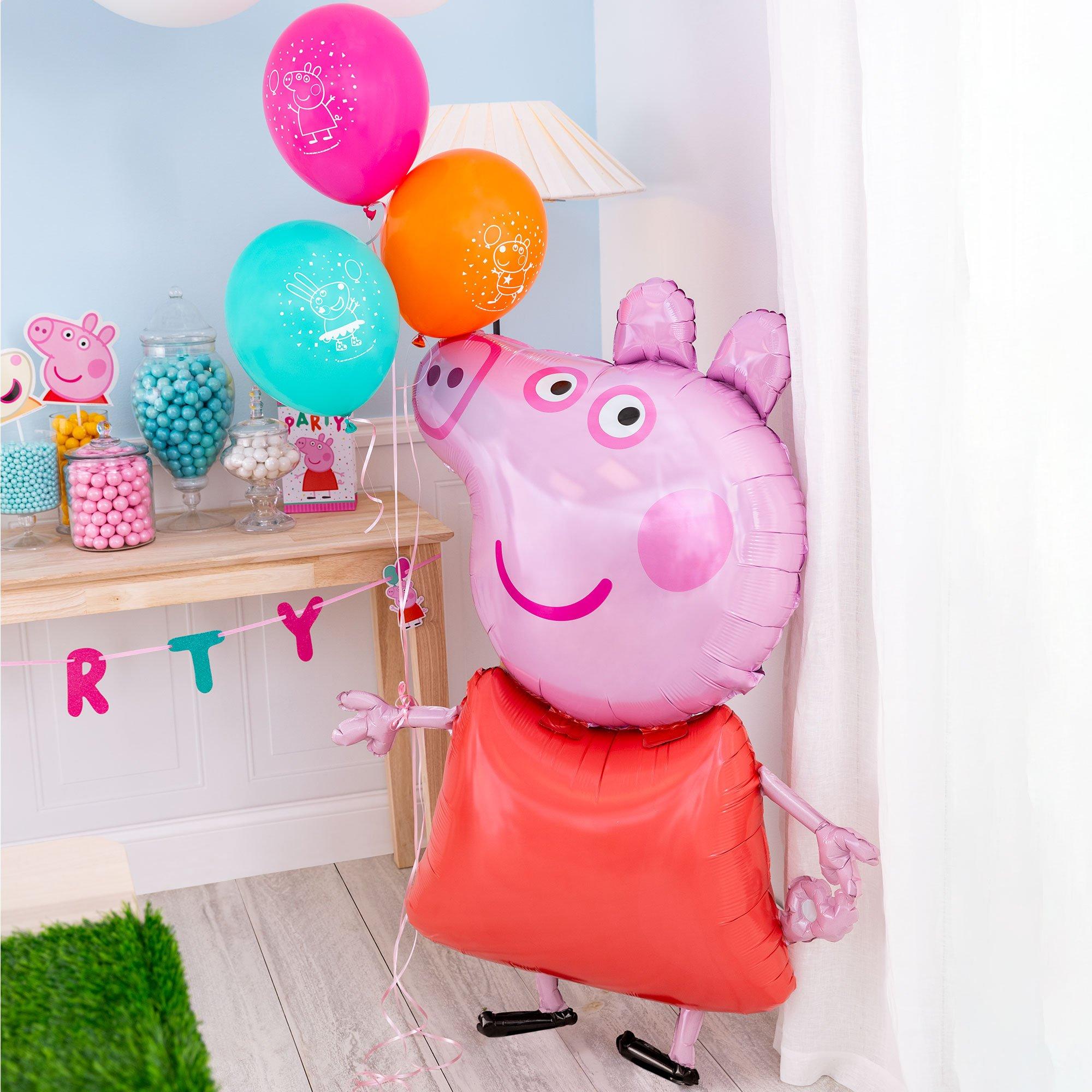 Peppa Pig Confetti Party Latex Balloons (12ct) Kids Birthday Party Supply  Decor