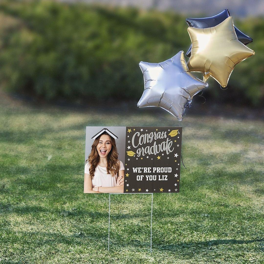 Backyard Graduation Yard Sign