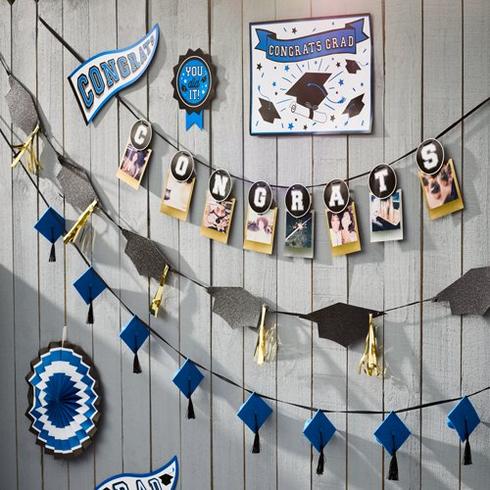 Backyard Graduation Hanging Banner