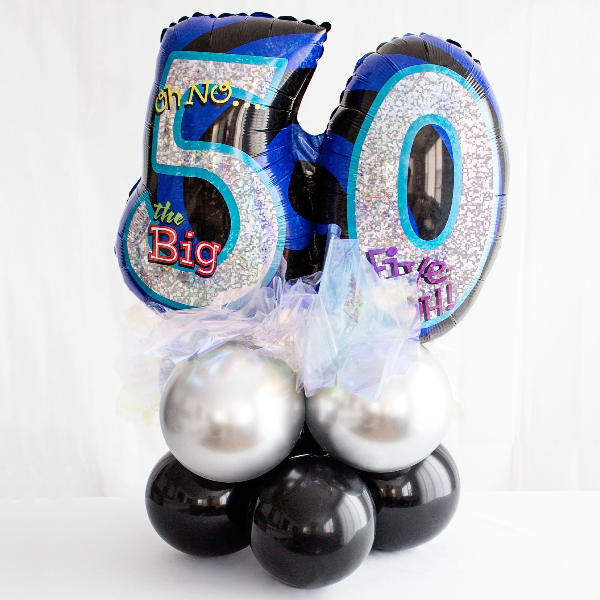 Balloon Centerpiece for 50th Birthday