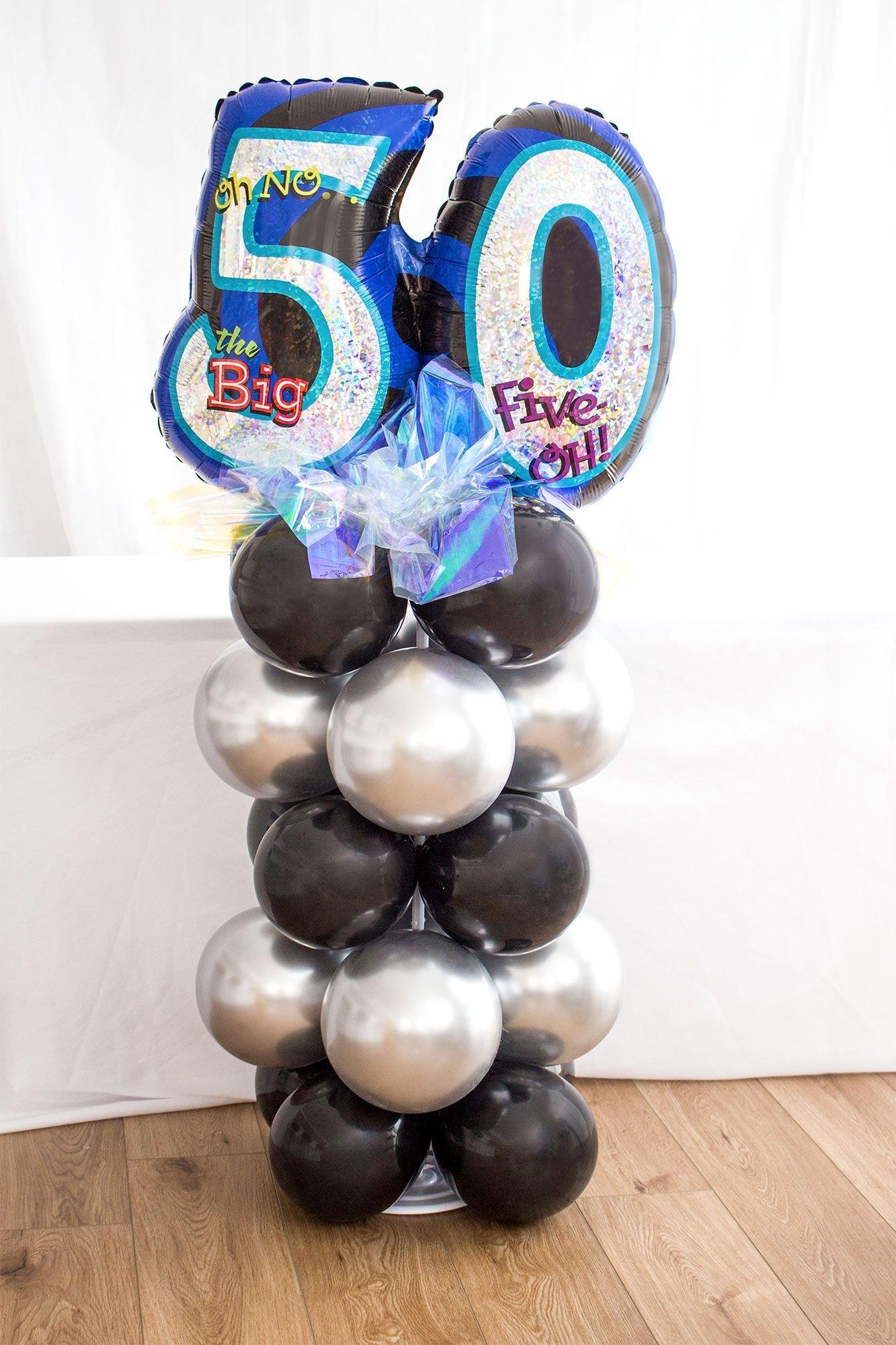 Milestone Birthday Balloon Column