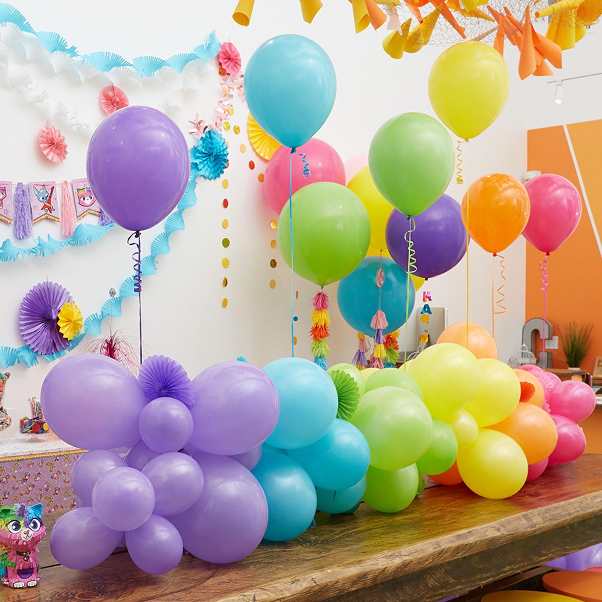 Rainbow Balloon Garland Centerpiece