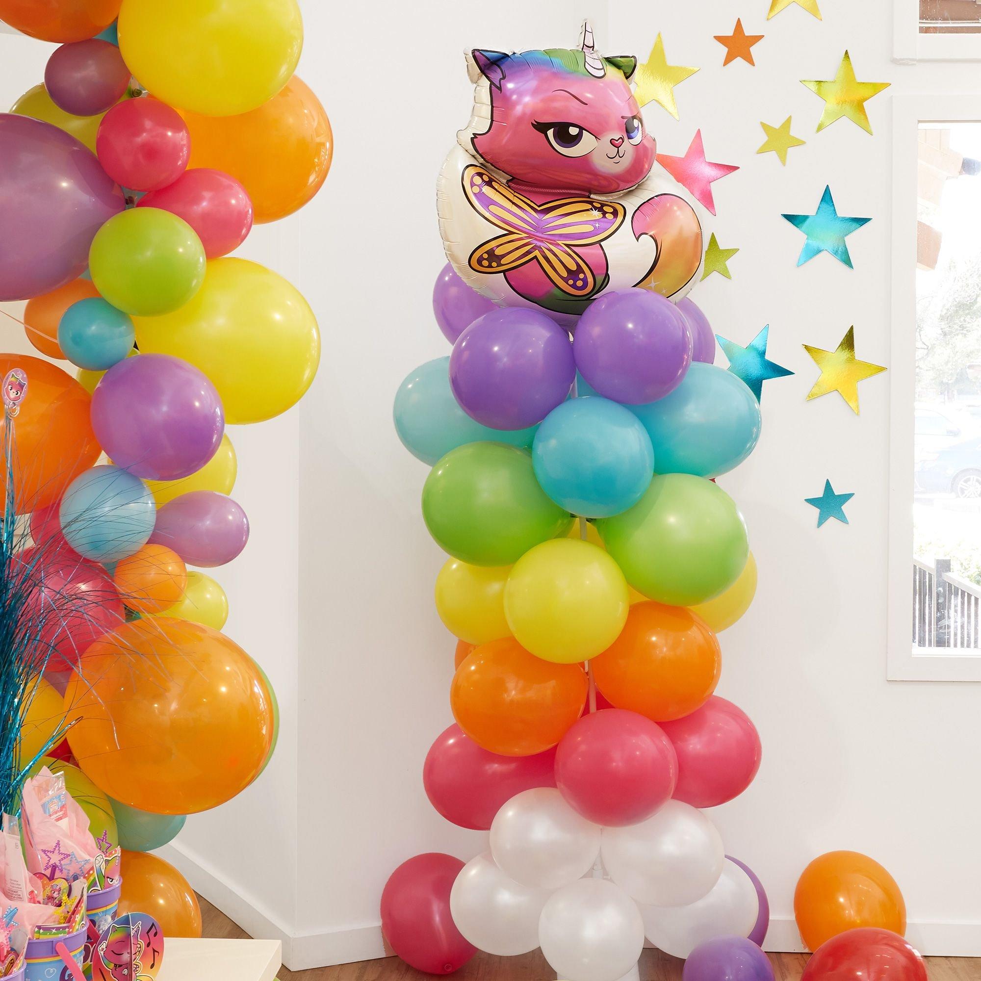 Rainbow Balloon Column