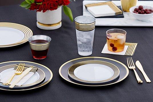 Premium Tableware Fancy Plastic Plates Party City