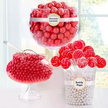 Red Candy Buffet Table