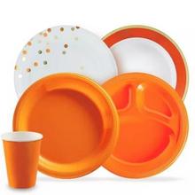 Orange Plates, Cups & More