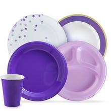 Purple Plates, Cups & More