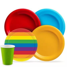 Rainbow Plates, Cups & More