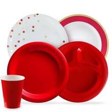 Red Plates, Cups & More