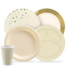 Vanilla Cream Plates, Cups & More