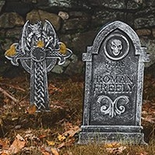 Halloween Tombstones Cemetery