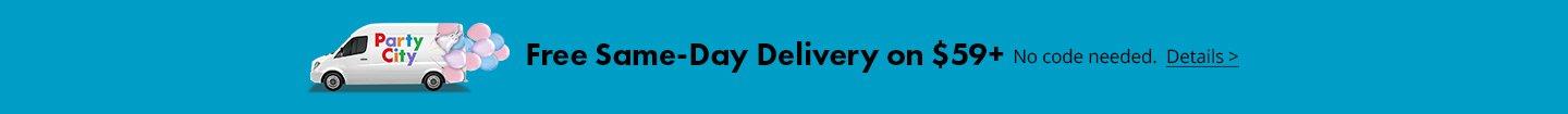 Free Same Day Delivery on $59+