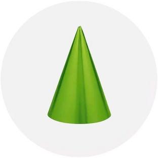 Traditional Shaped Green Party Hat