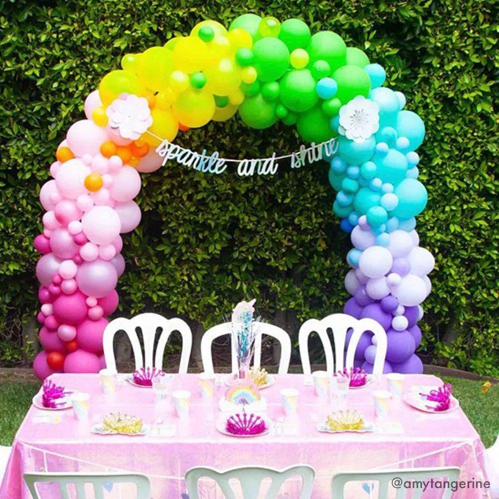 Rainbow Balloon Arch
