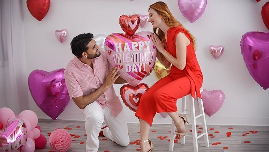 Valentine's Day Heart Balloons