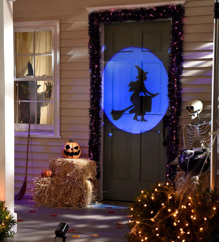 Witchy Halloween Decorations Witch Projection