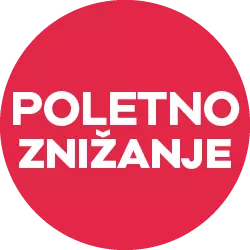 Pepco poletno znižanje na rdečem krogu.