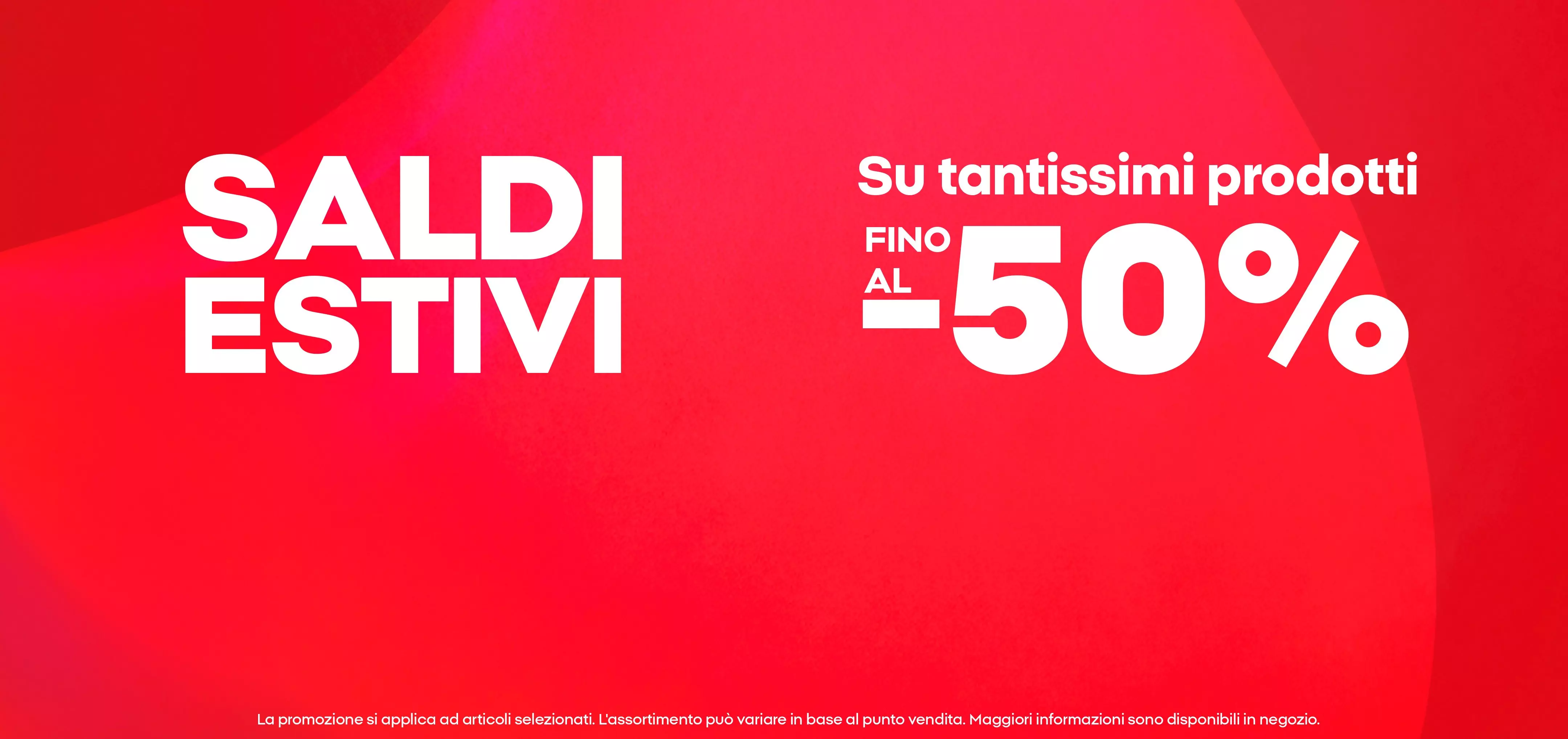 Banner promozionale Pepco Saldi Estivi con sconti fino al -50% su tantissimi prodotti.