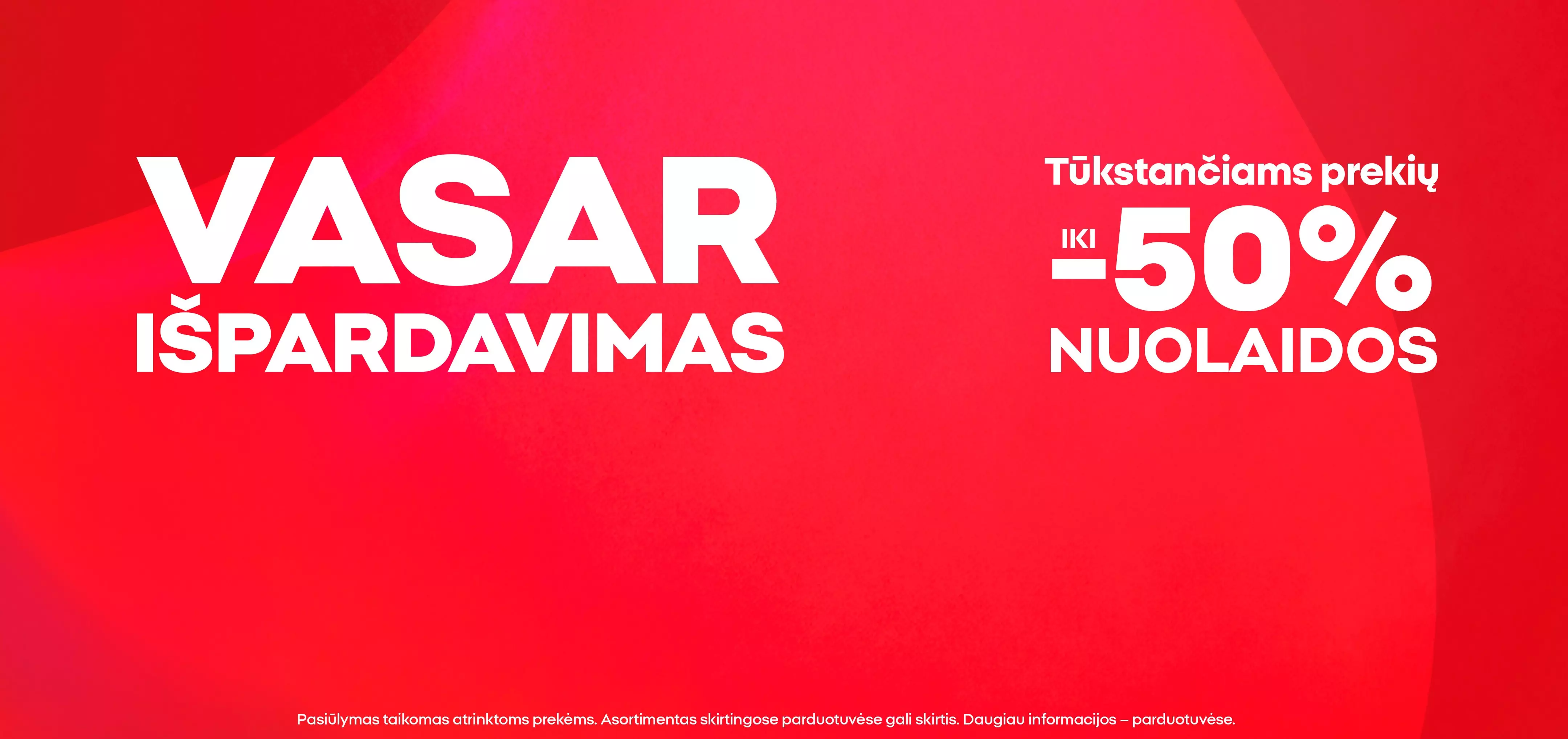 Pepco vasaros išpardavimas su nuolaidomis iki 50 procentų tūkstančiams prekių.