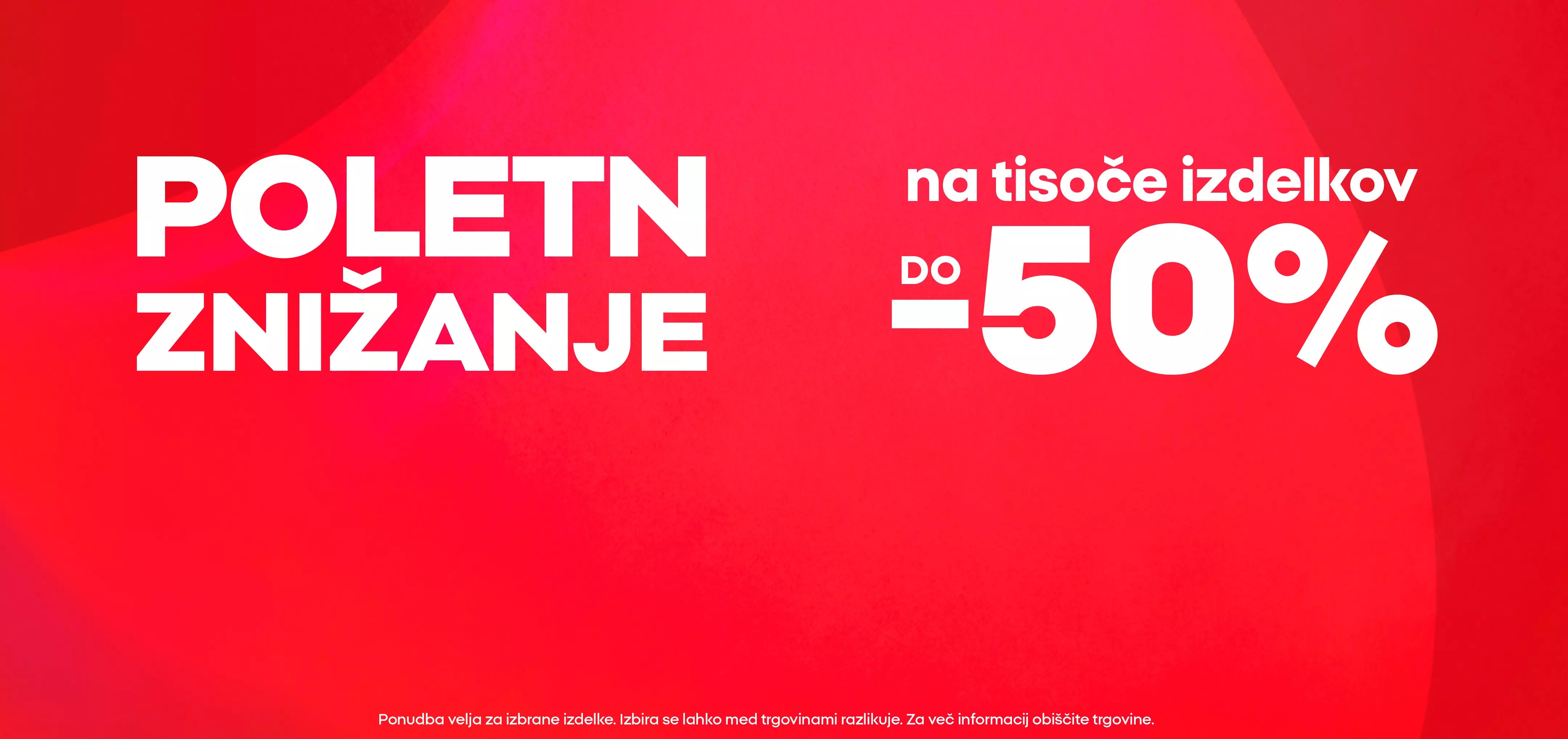 Pepco poletni znižanji na tisoče izdelkov do -50% promocijska pasica.