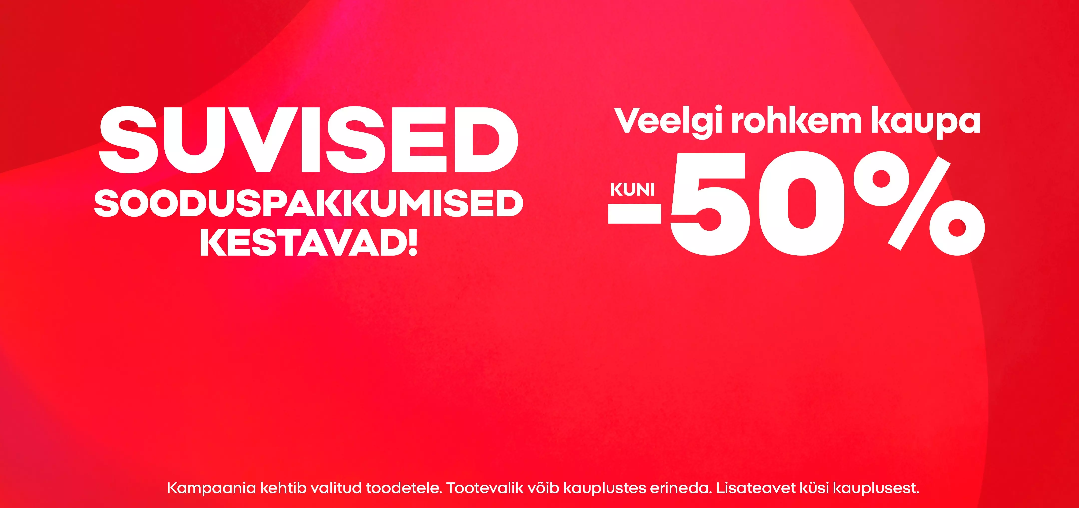 Pepco summer sale promotional banner advertising up to 50% off selected multipacks.
