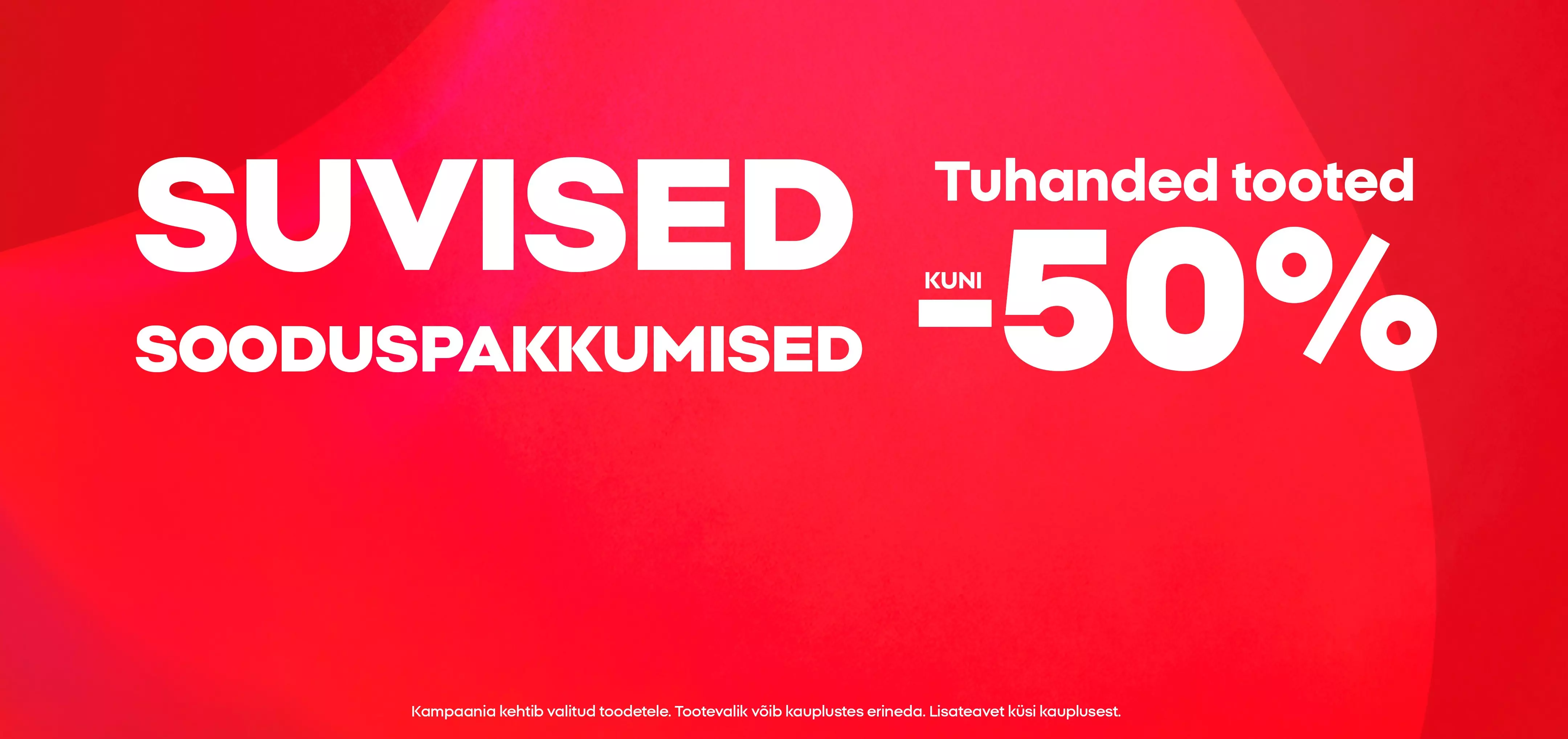 Pepco promotional banner advertising summer sale with up to 50% off selected items.