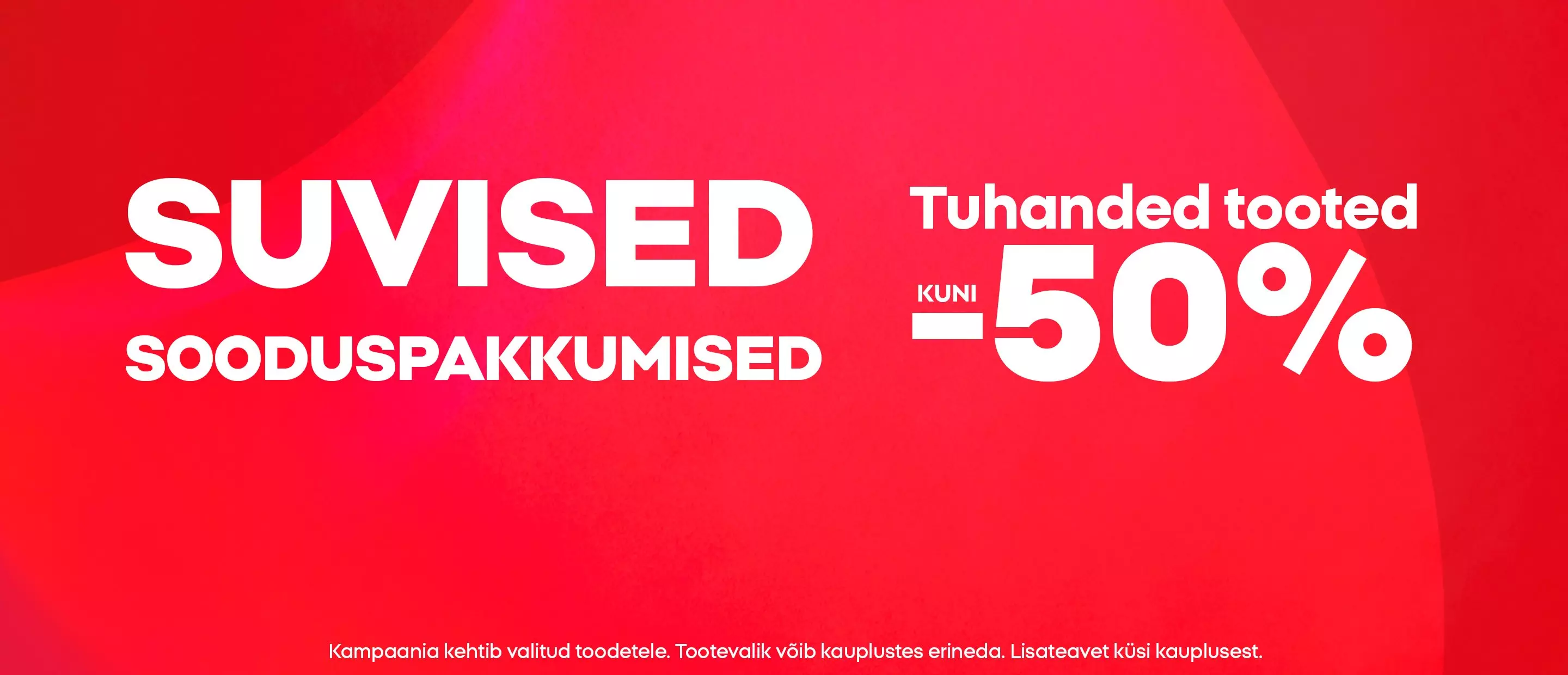 Pepco summer sale promotional banner advertising up to 50% off selected items.