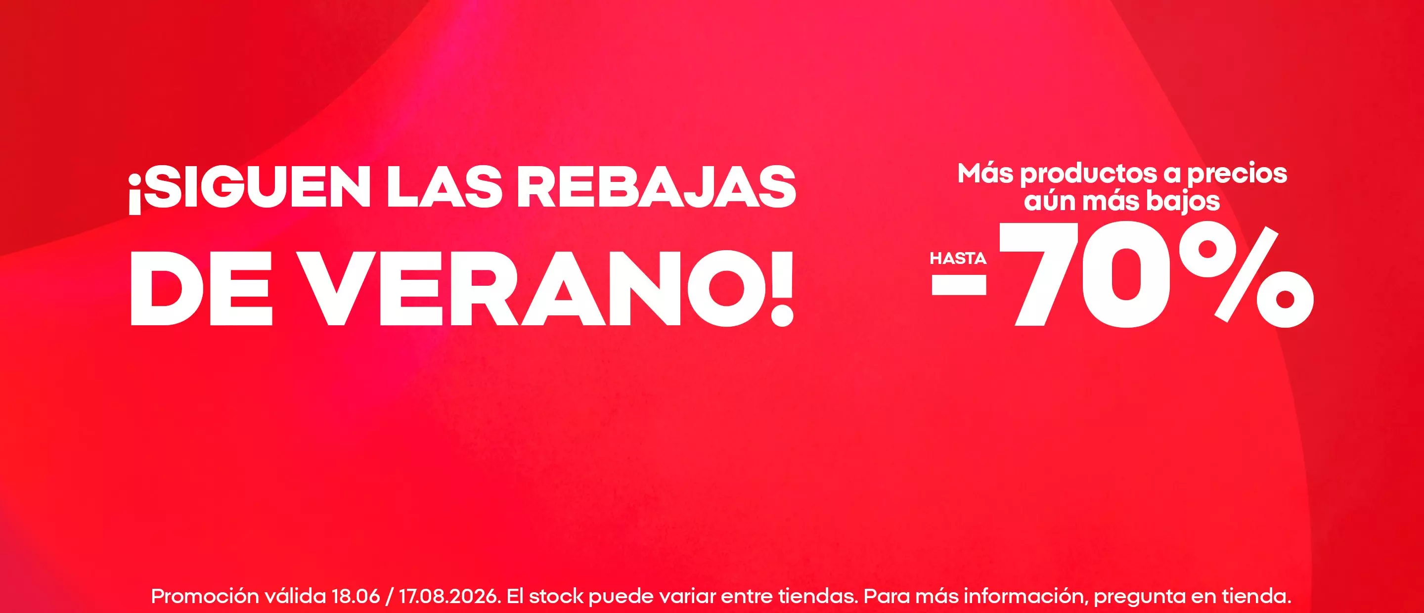 Banner promocional de Pepco anunciando rebajas de verano con descuentos de hasta el 70%.