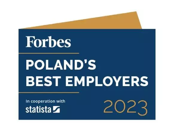 Pepco сертификат од Forbes за најдобри работодавци во Полска 2023 година.