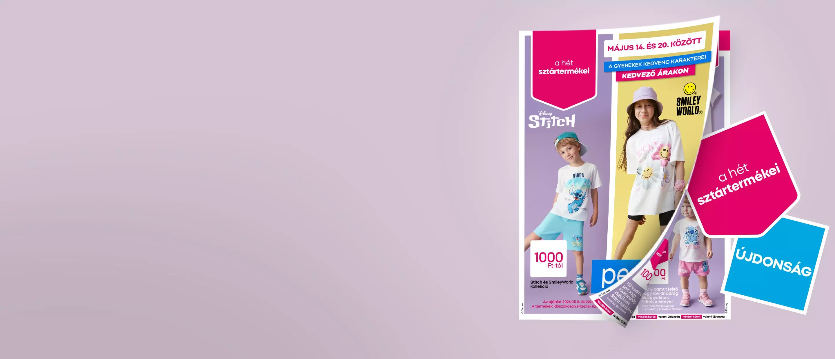 Pepco promotional catalogue showing -20% hits of the week offer with additional 10% discount via app.