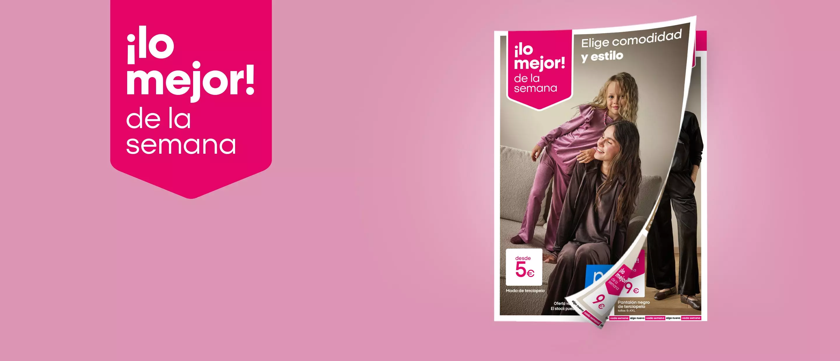 Madre e hija en pijamas morados de Pepco disfrutando juntas en un sofá, promoción desde 5€.