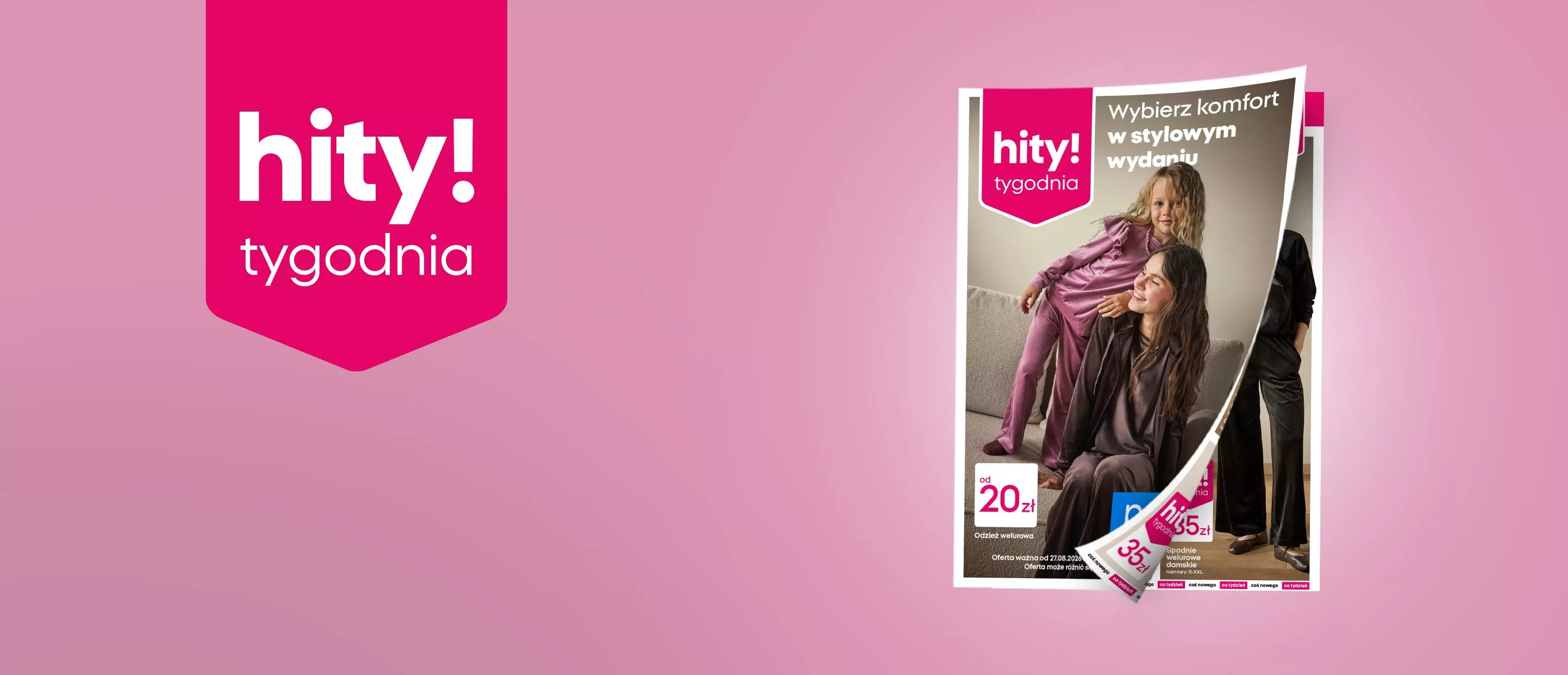 Pepco hity tygodnia - promocja na stylową odzież welurową dla kobiet i dziewczynek od 20 zł.