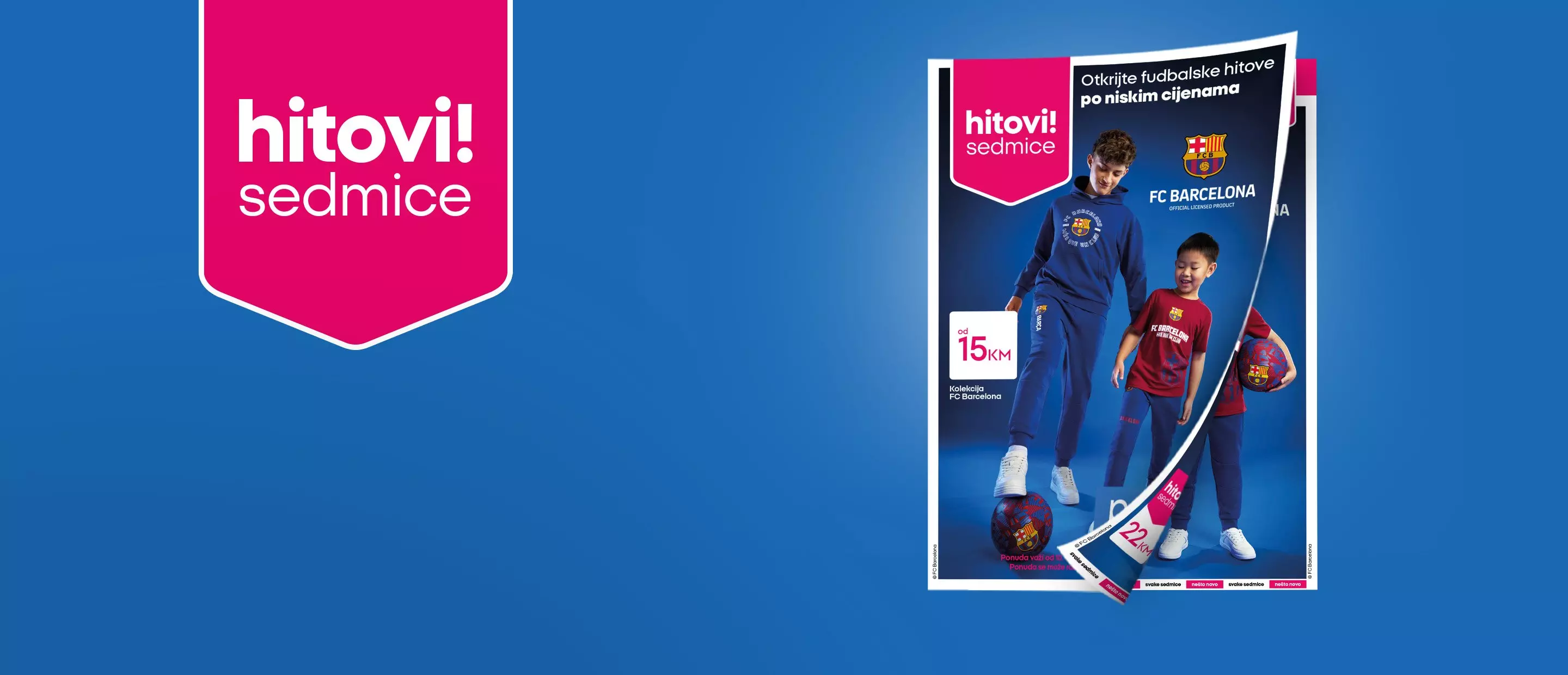 Pepco katalog sa dječijom FC Barcelona sportskom odjećom od 15KM, hitovi sedmice.