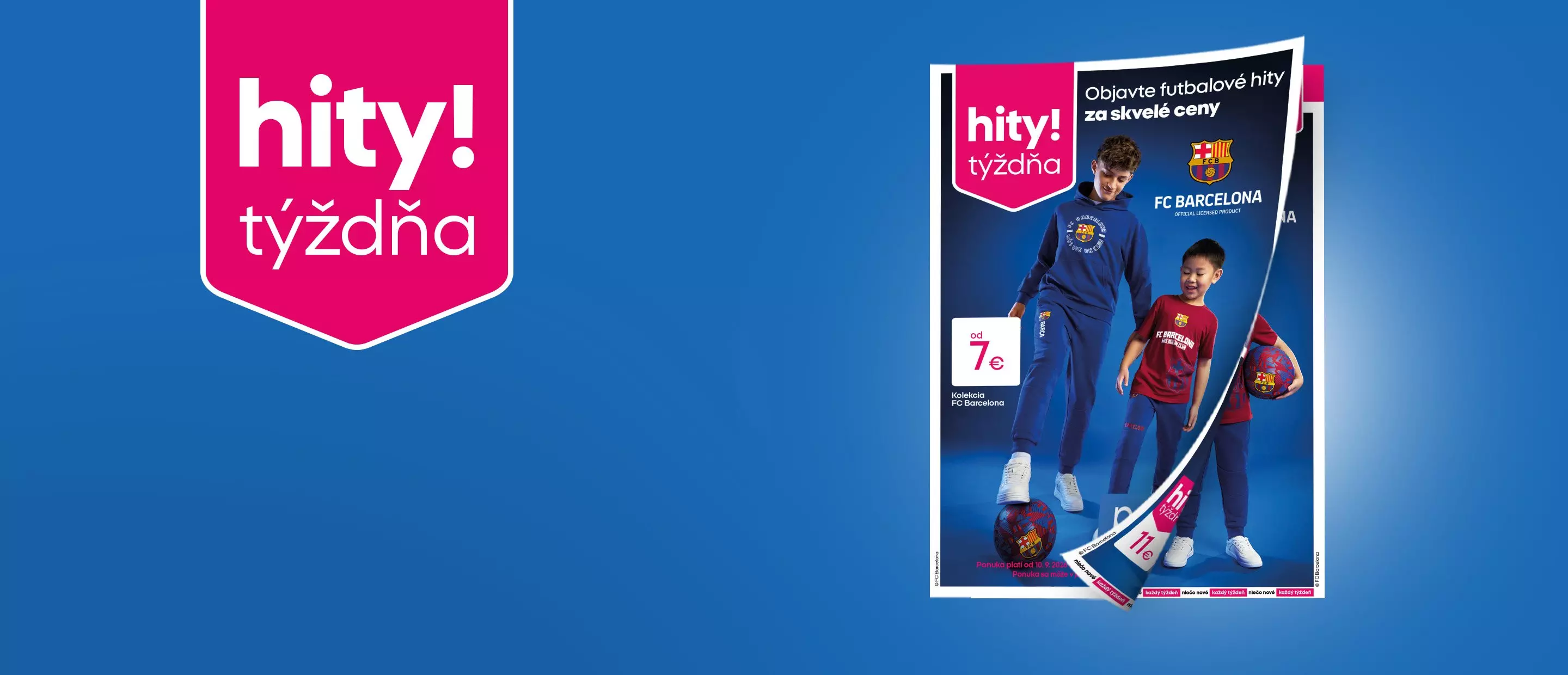 Pepco hity týždňa s detským oblečením FC Barcelona a futbalovými potrebami od 7 eur.