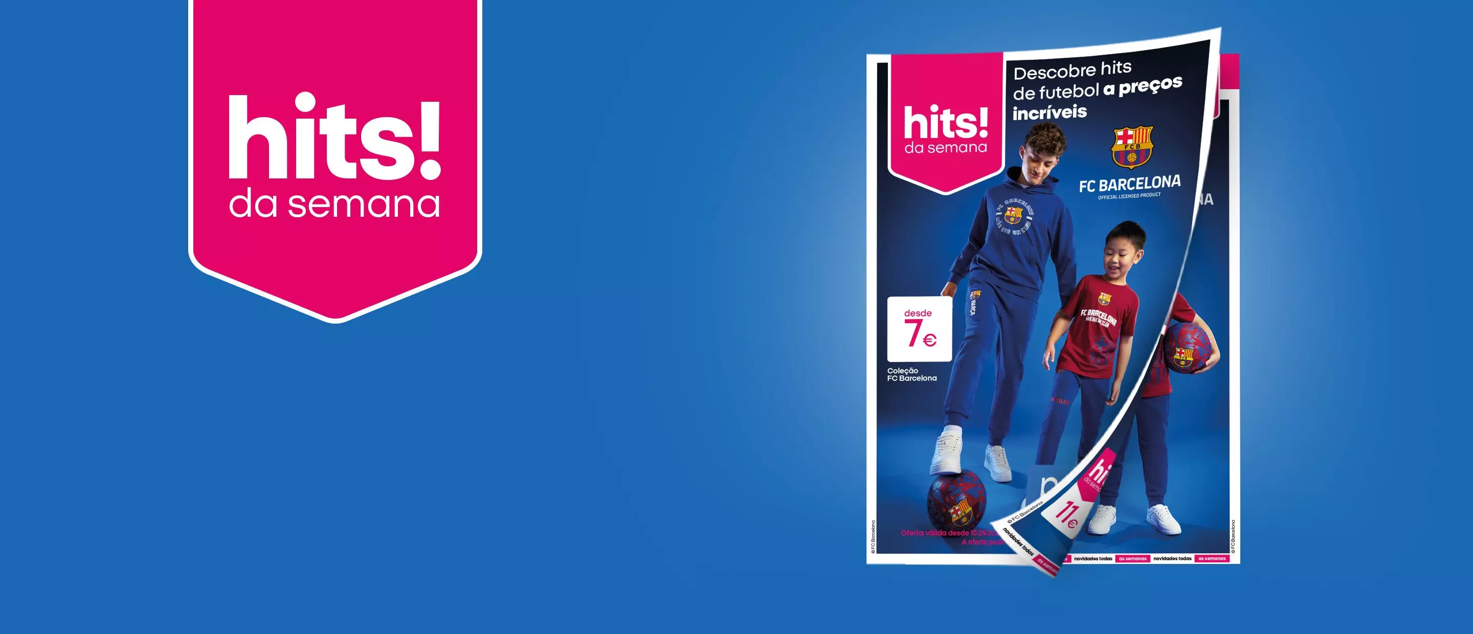 Pepco hits da semana com coleção de futebol FC Barcelona para crianças desde 7€.