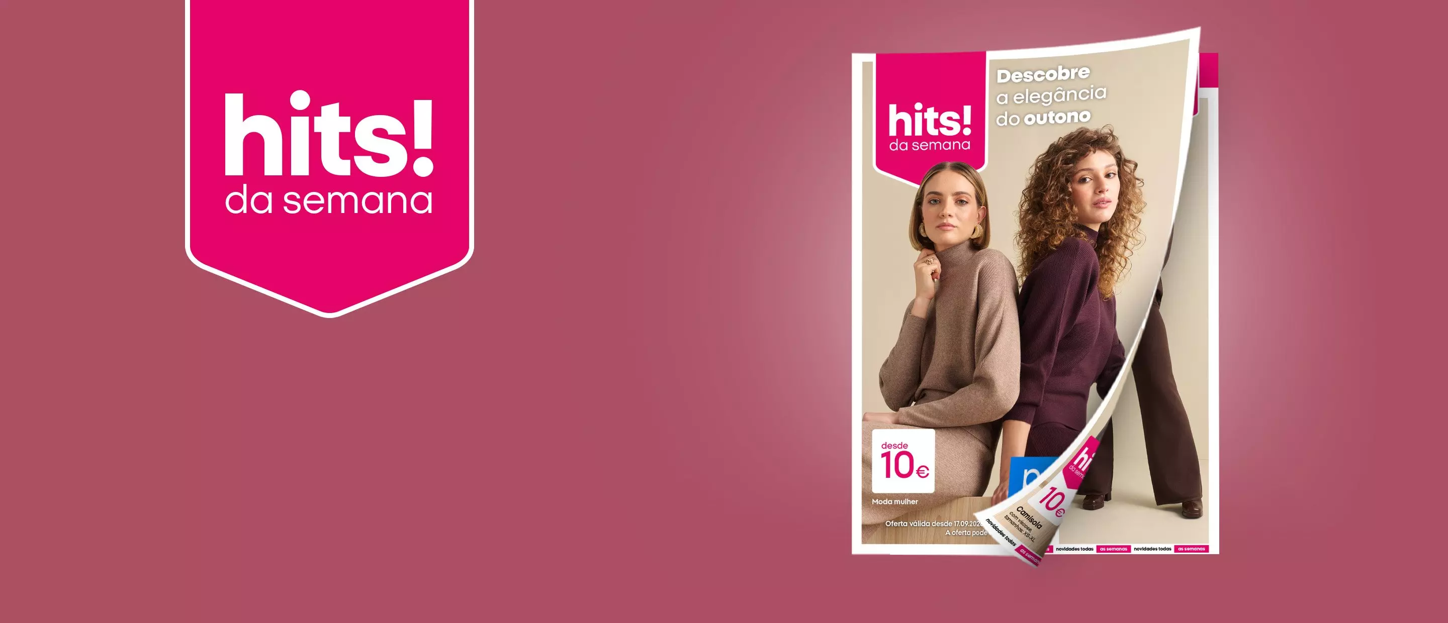 Catálogo Pepco hits! da semana com moda de outono feminina desde 10€.
