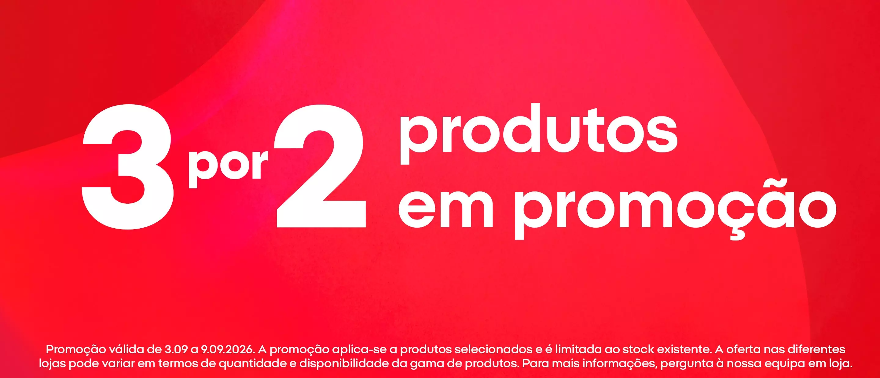 Promoção Pepco 3 por 2 produtos em promoção válida de 3.09 a 9.09.2026.